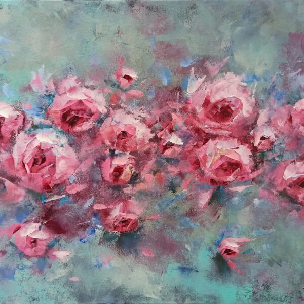 paveikslas su bijūnais