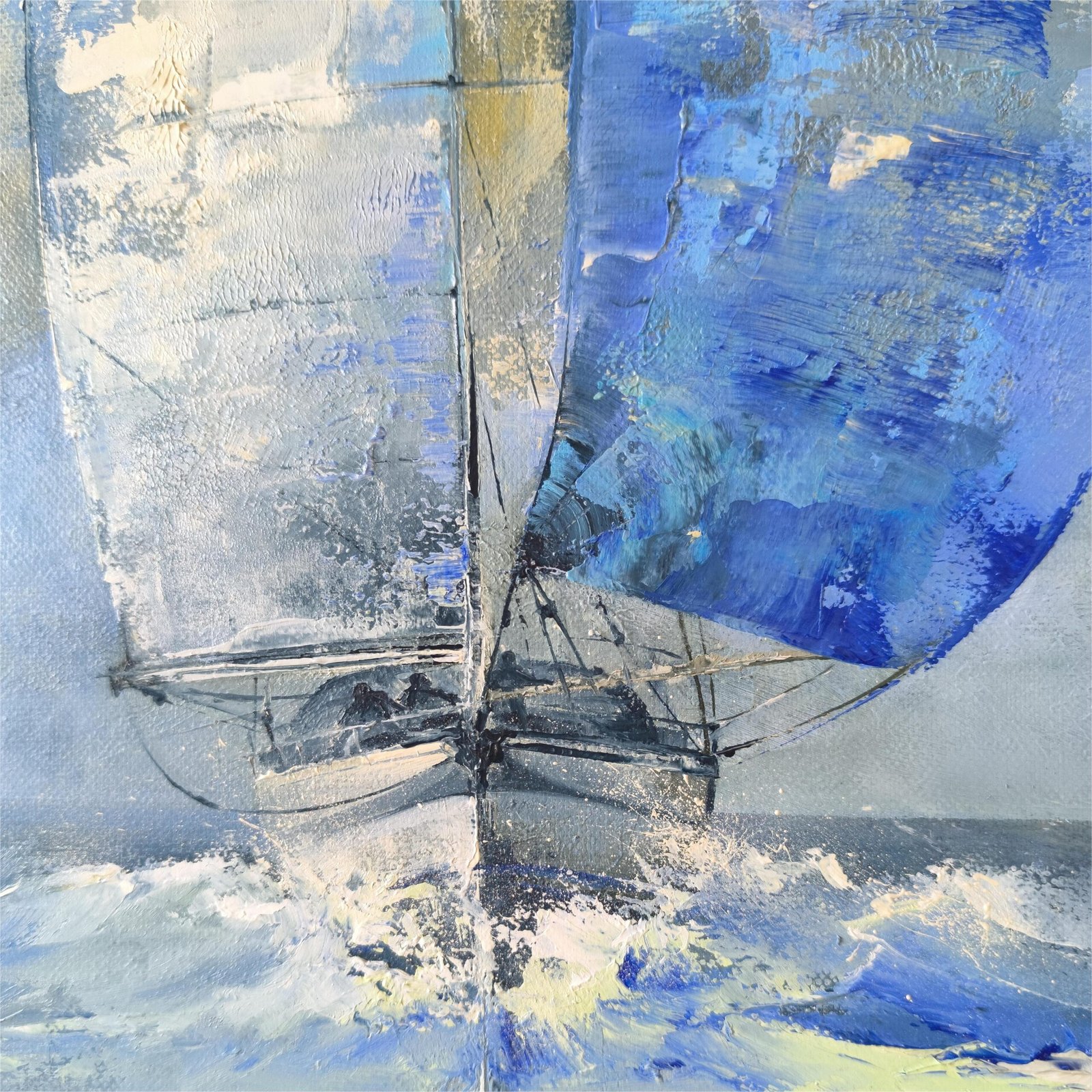 Paveikslas su burlaiviu "PAGAUTI VĖJĄ" - Image 3