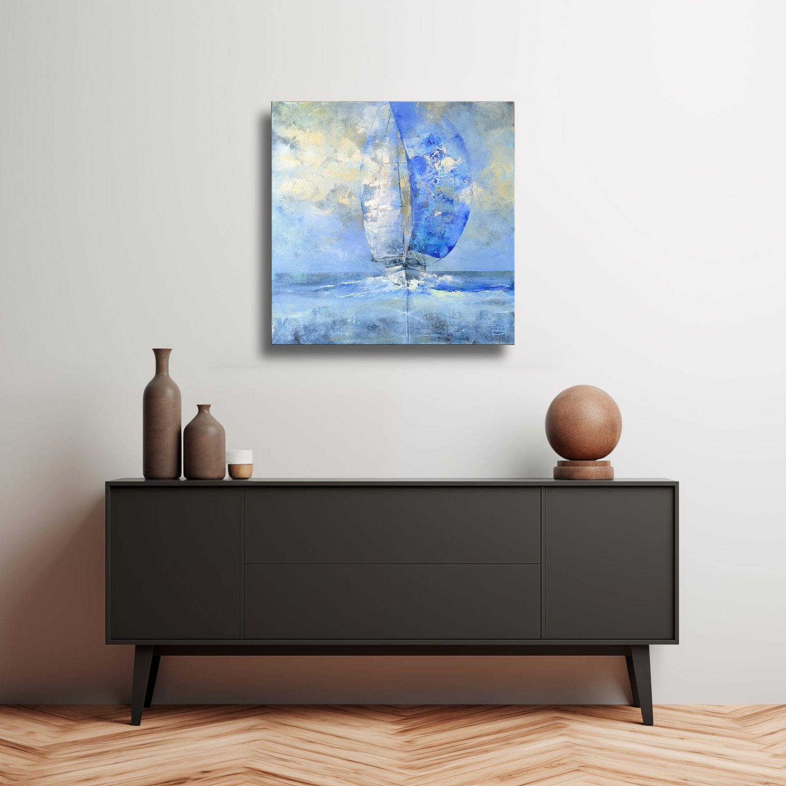 Paveikslas su burlaiviu "PAGAUTI VĖJĄ" - Image 6