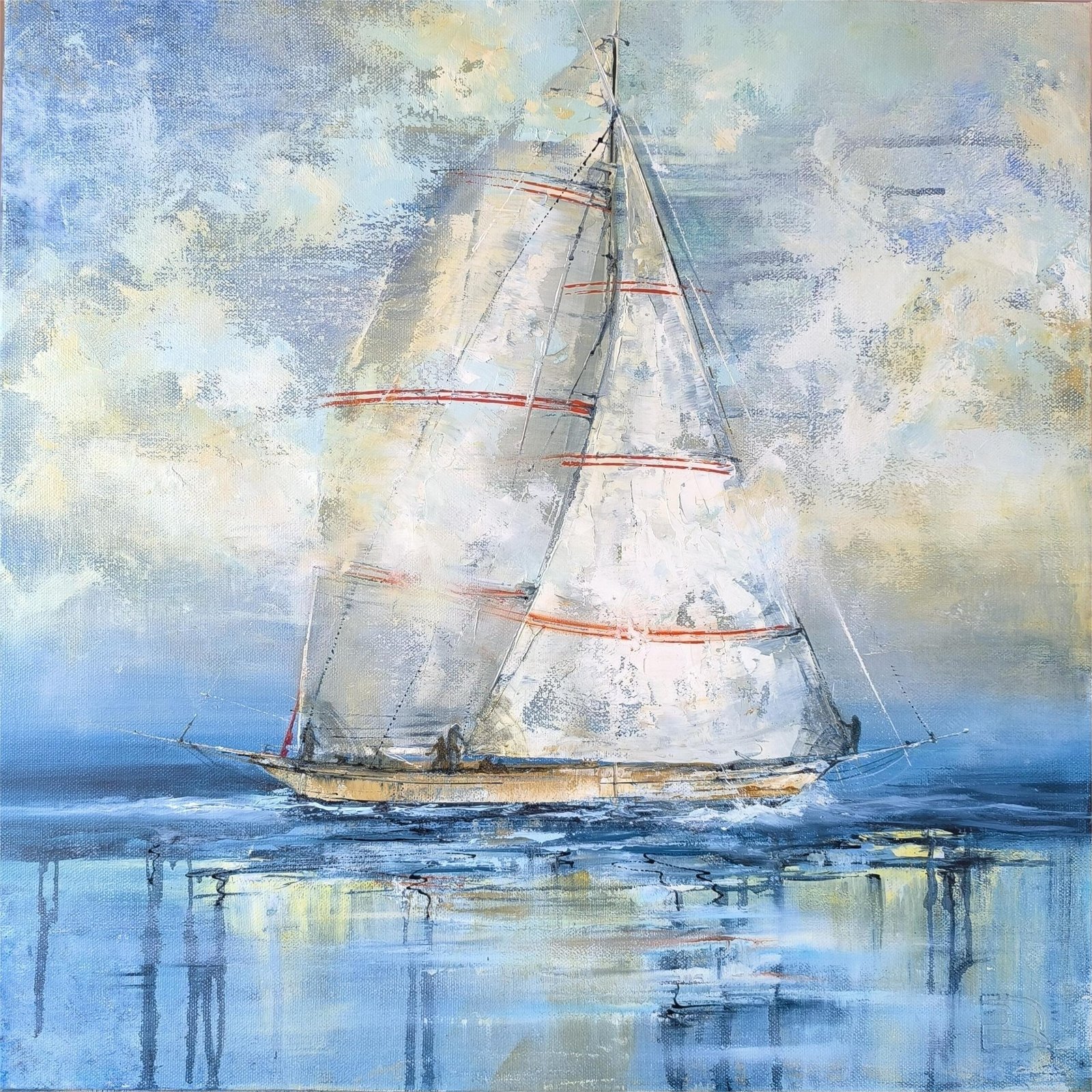 Paveikslas su burlaiviu "PASITIKĖJIMAS IR LAISVĖ" - Image 2