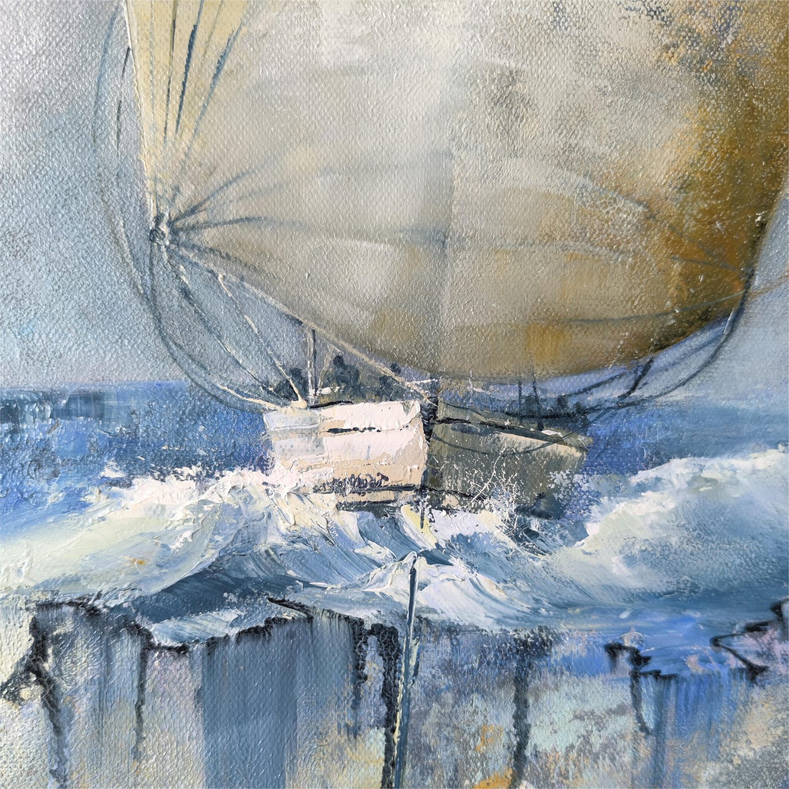 Paveikslas su burlaiviu "PILNATVĖ" PARDUOTA - Image 8