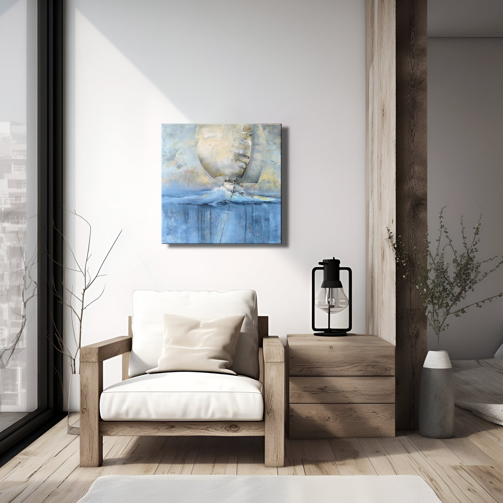 Paveikslas su burlaiviu "ANT BANGOS" PARDUOTA - Image 7