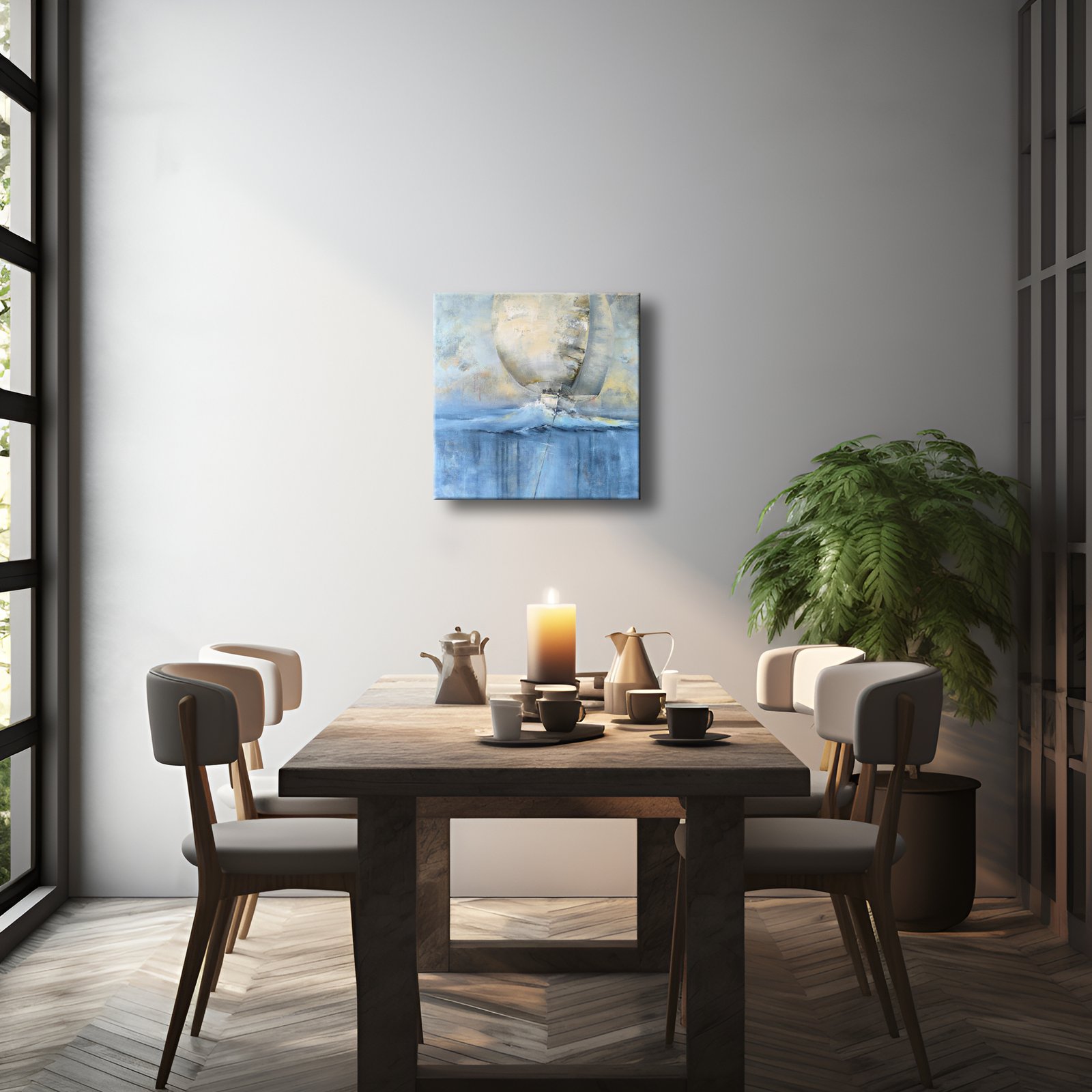 Paveikslas su burlaiviu "ANT BANGOS" PARDUOTA - Image 8