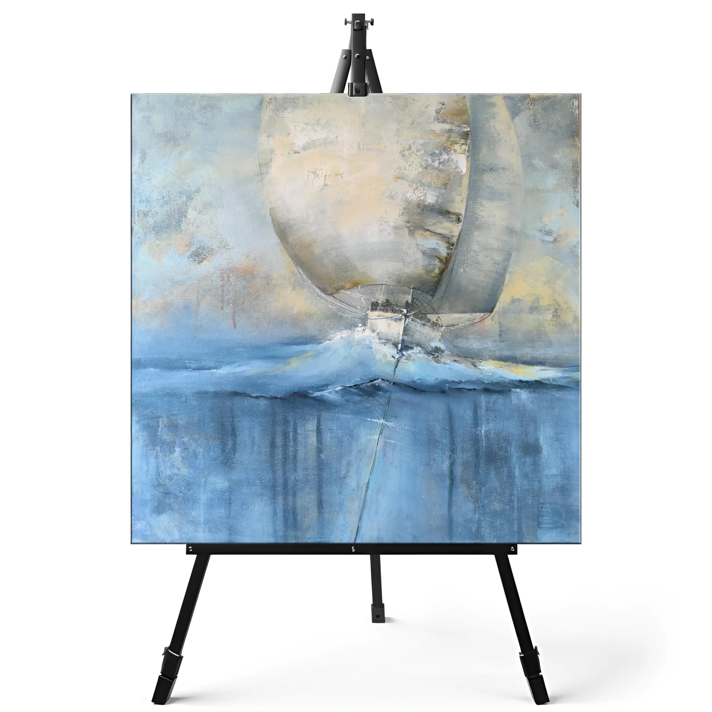 Paveikslas su burlaiviu "ANT BANGOS" PARDUOTA