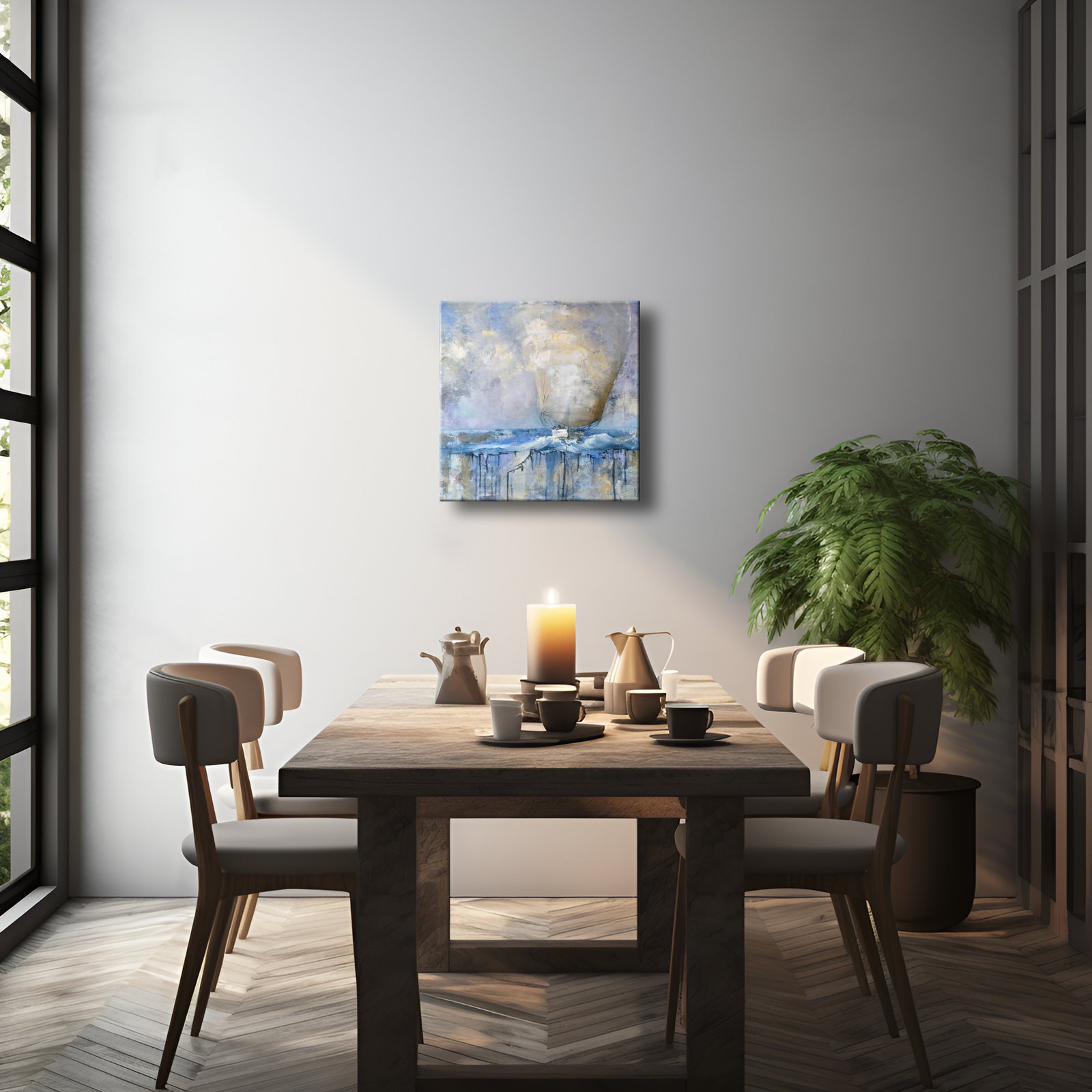 Paveikslas su burlaiviu "PILNATVĖ" PARDUOTA - Image 3