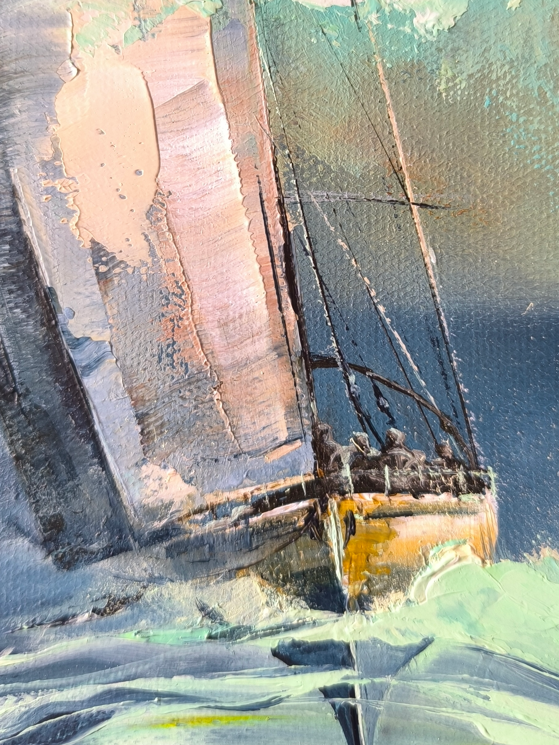 Paveikslas su burlaiviu "MĖTINIS BRIZAS" - Image 2