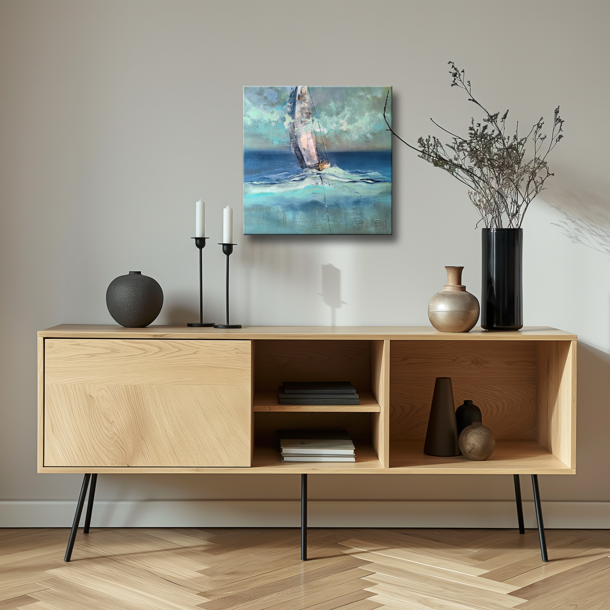 Paveikslas su burlaiviu "MĖTINIS BRIZAS" - Image 4