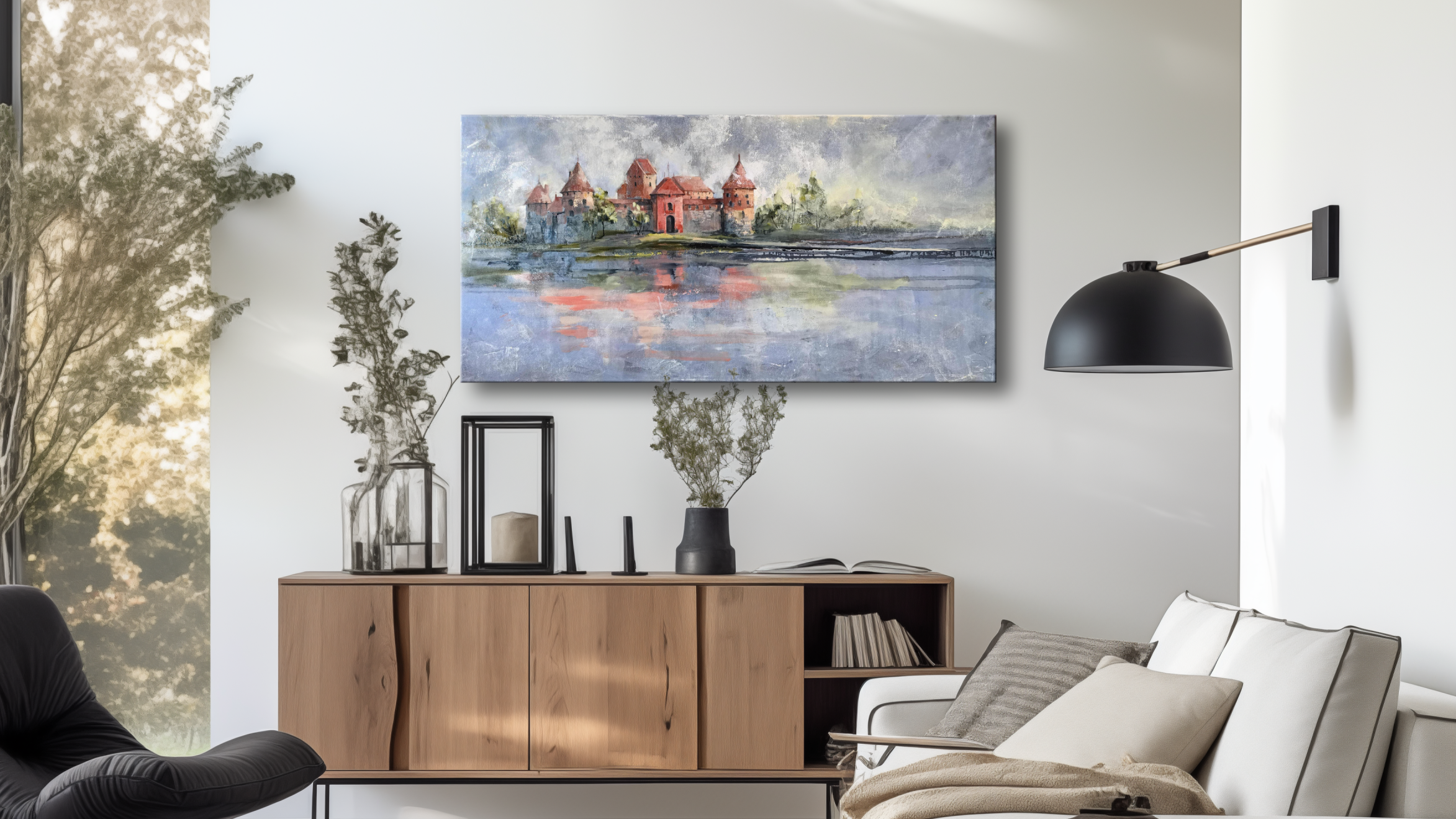 Paveikslas Trakų pilis interjere