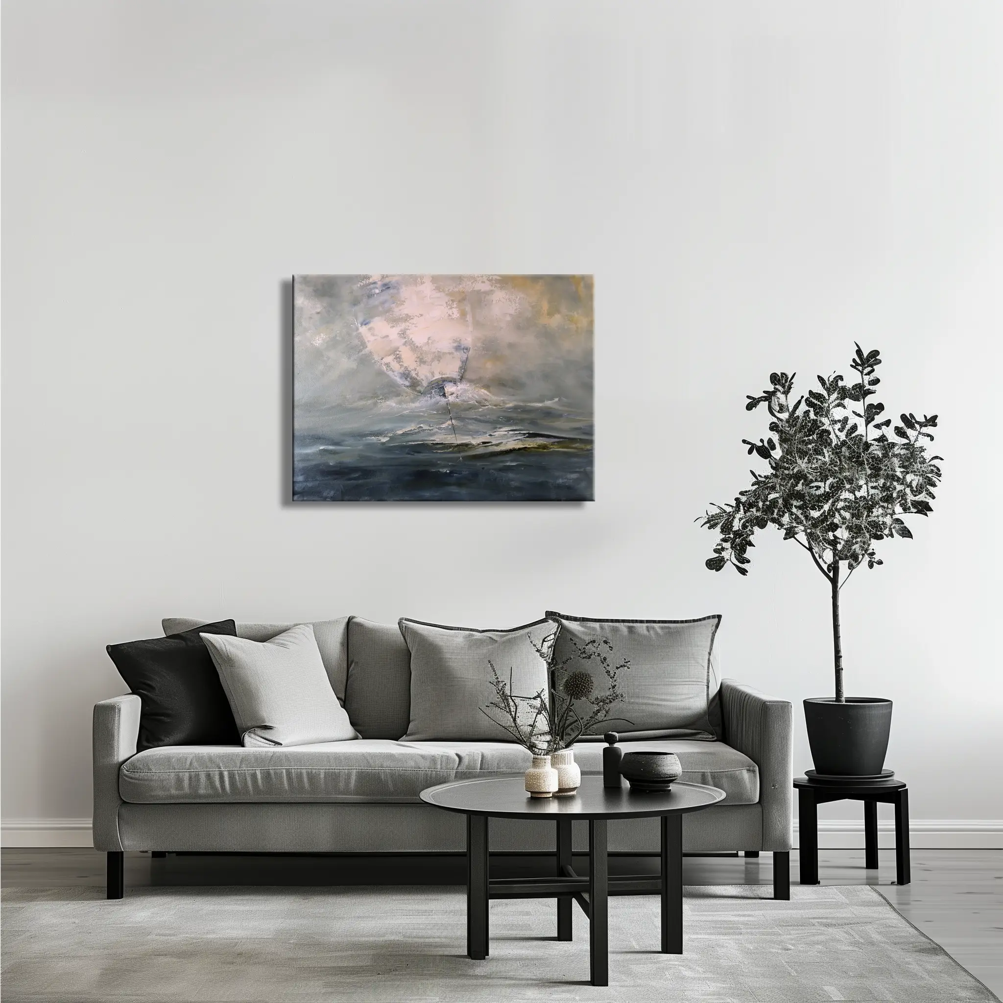 Original artwork for modern interiors with marine symbolism