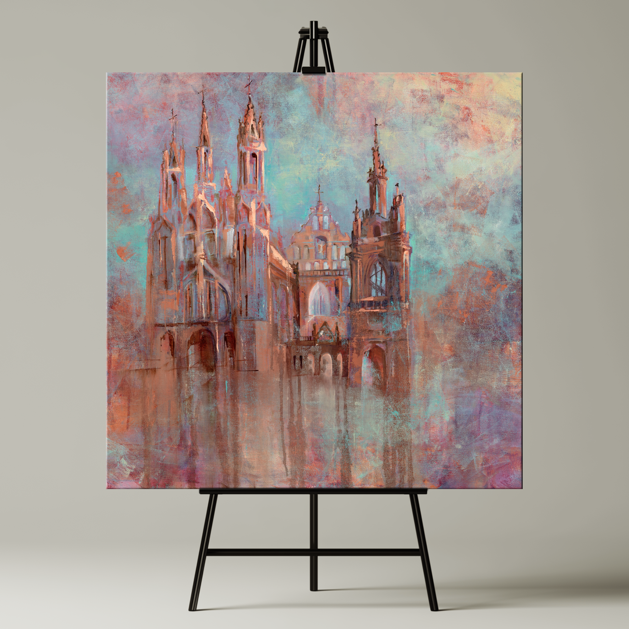 „Labas rytas, Ona“ 50×50 cm giclée reprodukcija ant molberto